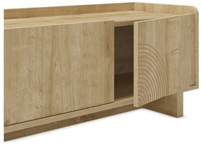 TV stolík v dekore duba v prírodnej farbe 180x45x40 cm Daira – Marckeric