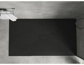Mexen Hugo, SMC obdĺžniková sprchová vanička 160 x 100 cm, čierna matná, 42701016