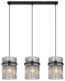 Globo 15698-3H - Luster na lanku GORLEY 3xE27/60W/230V čierna