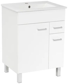 Kúpeľňová skrinka s umývadlom Multi 60x46 cm biela SPPONZA, 1 ks