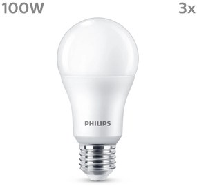 Philips LED E27 13W 1 521lm 2 700 K matná 3ks