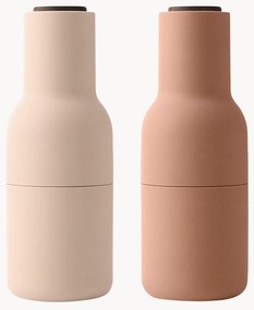 Mlynčeky na soľ a korenie's vrchnákmi z orechového dreva Bottle Grinder, 2 ks