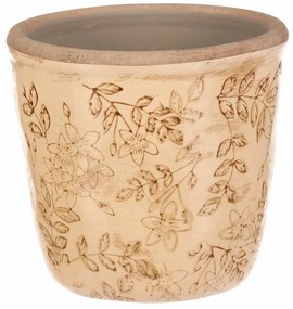 Keramický obal na kvety Flores retro, 13 x 12 cm, 13 cm