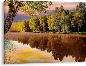 Obraz - Za riekou (70x50 cm)