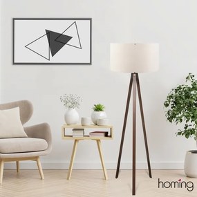 Stojacia lampa AYD 1xE27/40W/230V hnedá/krémová