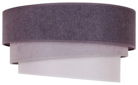 Duolla - Stropné svietidlo TRIO 1xE27/15W/230V pr. 45 cm antracit/šedá/biela