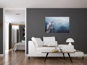 Obraz - Sova snežná (90x60 cm)