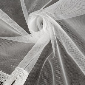ZÁCLONA NA KRÚŽKOCH MAYA 300X100 CM BIELA