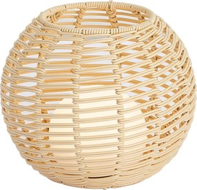 Vonkajšia stolová lampa béžová 25 cm vrátane LED nabíjateľná s USB-C IP44 - Oli