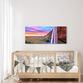 Obraz - Vodopád Seljalandsfoss (120x50 cm)
