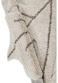 Béžový prateľný ručne tkaný bavlnený detský koberec 120x180 cm Monstera Natural – Lorena Canals