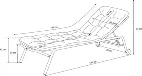 MI Záhradné ležadlo VIBE