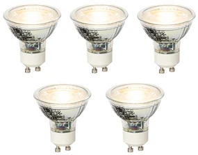 Sada 5 stmievateľných LED žiaroviek GU10 4W 300lm 2700K