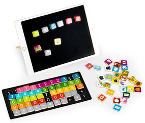 Drevený vzdelávací tablet a magnetická tabuľa ECOTOYS