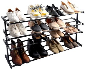 Botník DIANA 4 úrovne, čierny