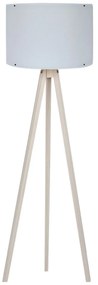 Stojací lampa Aomi bílá/krémová