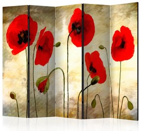 Artgeist Paraván - Golden Field of Poppies II [Room Dividers]
