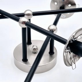 Brilagi - Prisadený luster MALIVA 6xE14/15W/230V matný chróm/dymový