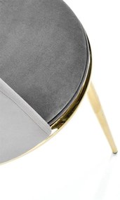 JEDÁLENSKÁ STOLIČKA KALEY ŠEDÁ BLUVEL 14 + ZLATÁ