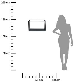 Závesná polica LOFT 50 cm čierna