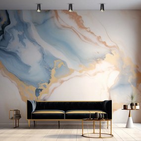 Stropné svietidlo Flower, 1x čierne/zlaté kovové tienidlo