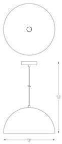 Závesná lampa matná biela VELA