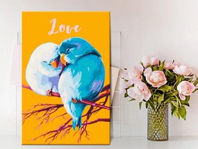 Obraz - maľovaný podľa čísel Parrots in Love