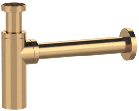 Sapho Sapho, umývadlový sifón 5/4", odpad 32mm, guľatý, zlatá matná, SI519D