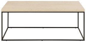 Béžový konferenčný stolík s doskou v dekore mramoru 55x110 cm Barossa – Actona