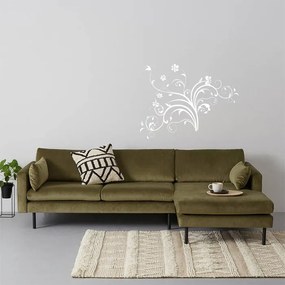 Sablio Samolepka na stenu: Floral ornament - 71x90 cm