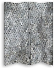 Gario Paraván Vzorovaná sivá Rozmery: 145 x 170 cm, Prevedenie: Klasický paraván