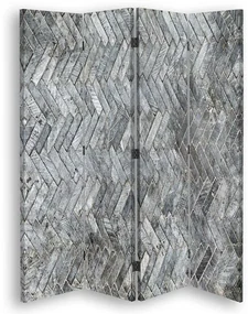 Gario Paraván Vzorovaná sivá Rozmery: 145 x 170 cm, Prevedenie: Klasický paraván