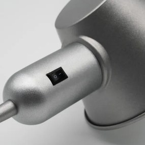 Brilo - Stolová lampa 1xE27/10W/230V matný chróm