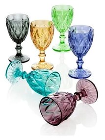 Sada 6 pohárov Brandani Diamante Goblet, 250 ml