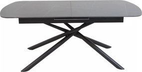 Jedálenský rozkladací stôl Vector 160/200 cm keramika čierny