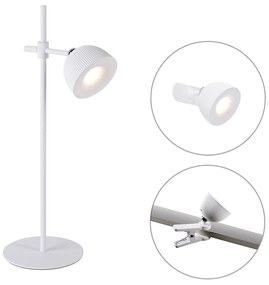 Moderná stolná lampa biela nabíjateľná - Moxie