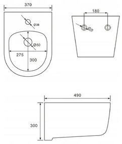 Mexen Carmen Rimless, závesná WC misa so sedátkom + bidet, biela, 30880400+35884900