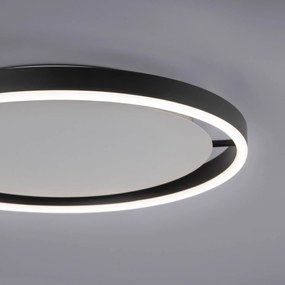 Stropné LED svetlo Ritus, Ø 39,3 cm, antracitová