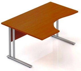 Ergonomický stôl Visio 140 x 100 cm, ľavý, čerešňa