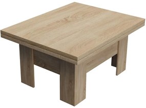 Konferenčný rozkladací, zdvíhací stolík Eryk Dub Sonoma