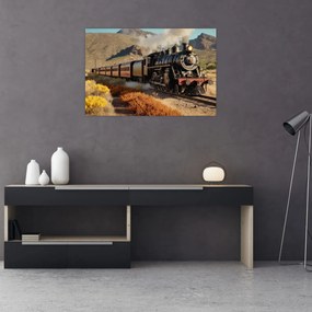 Obraz - Parná lokomotíva (90x60 cm)