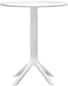 Okrúhly stôl Lacota 60 cm - biela