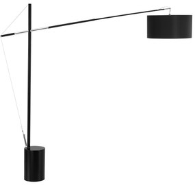 Retro stojaca lampa Traccia 195 čierne