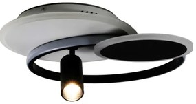 LED Stmievateľné svietidlo LED/65W/230V 3000-6500K biela/čierna + diaľkové ovládanie