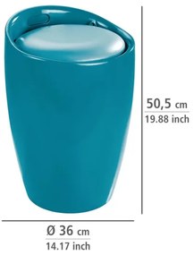 WENKO 20625100 - Stolička CANDY 36x50,5 cm tyrkysová/čierna