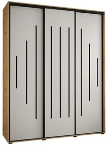 Skriňa 45 Canaris 12 200 artisan/biela/čierna