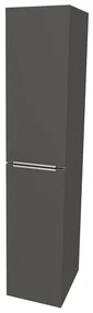 Mereo, Mereo Mailo, kúpeľňová skrinka vysoká 170 cm, chróm madlo, Multidecor, Šedá diamant, MER-CN594LPSEDD