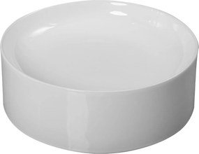 Invena Elara, okrúhle umývadlo na dosku 425×425×145 mm, biela lesklá, INV-CE-03-O42-Y