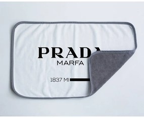 Čierno-biely uterák z mikrovlákna 45x70 cm Prada - Really Nice Things