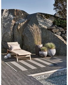 Antracitovo-krémový vnútorný a vonkajší behúň 70x150 cm Bob Charcoal Linen – Pappelina